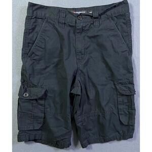 Southpole Size 29 30 x 11" Black Ripstop Cargo Shorts Streetwear Retro Cargo EUC